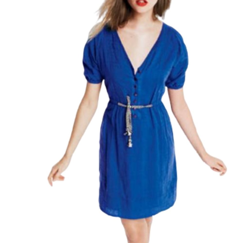 HOLD J Crew Rumi Casual Dress Purple Cotton NWT 2